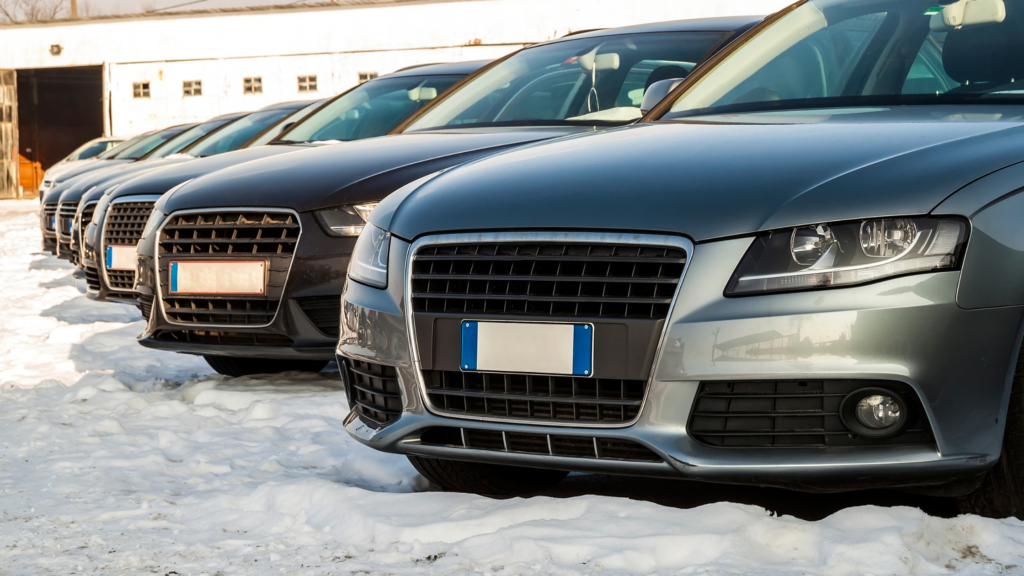 fleet of cars
